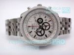 Copy Breitling for Bentley Motors White Dial SS Case Watch